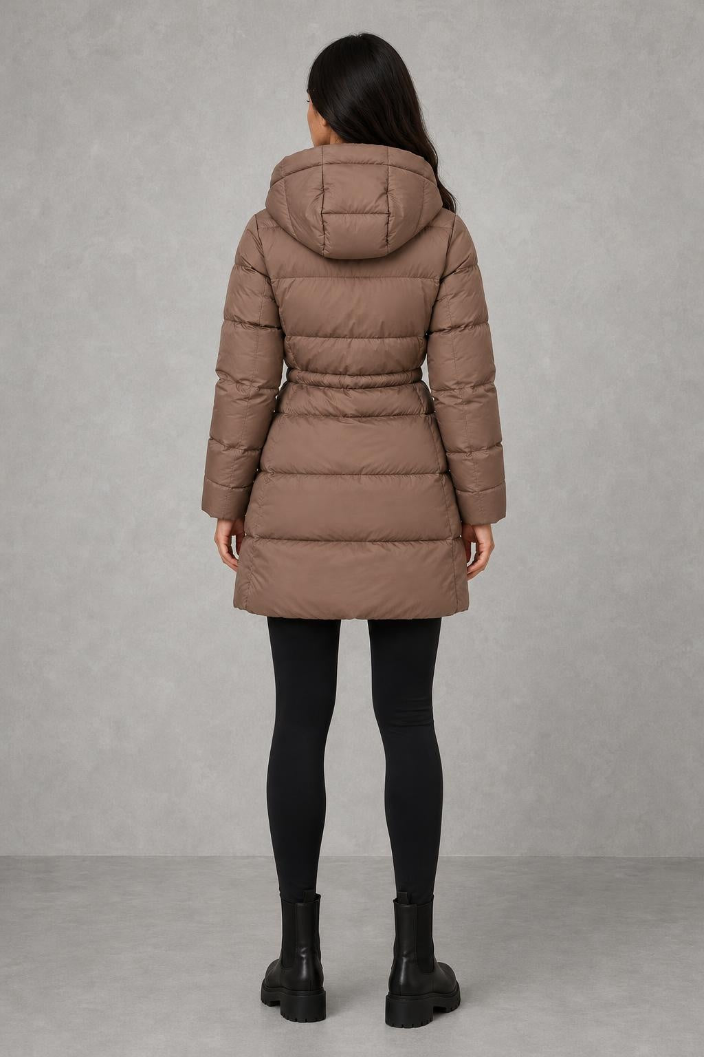 Ruby | Drawcord-Waist Hooded Puffer Coat — studio_back — Helena [e27e8e80-68f6-4e49-a1b8-bc04535b3656]