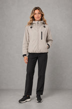 Evelyn | Contrast-Zip Hooded Jacket — lifestyle — Sofia [47fab244-1280-49e2-be21-6baf5dc4d50b]