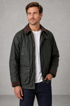 Oliver | Contrast-Collar Barn Jacket — studio_three_quarter — Charles [9ead3b81-846c-44bf-b3ff-d2c79b25da54]