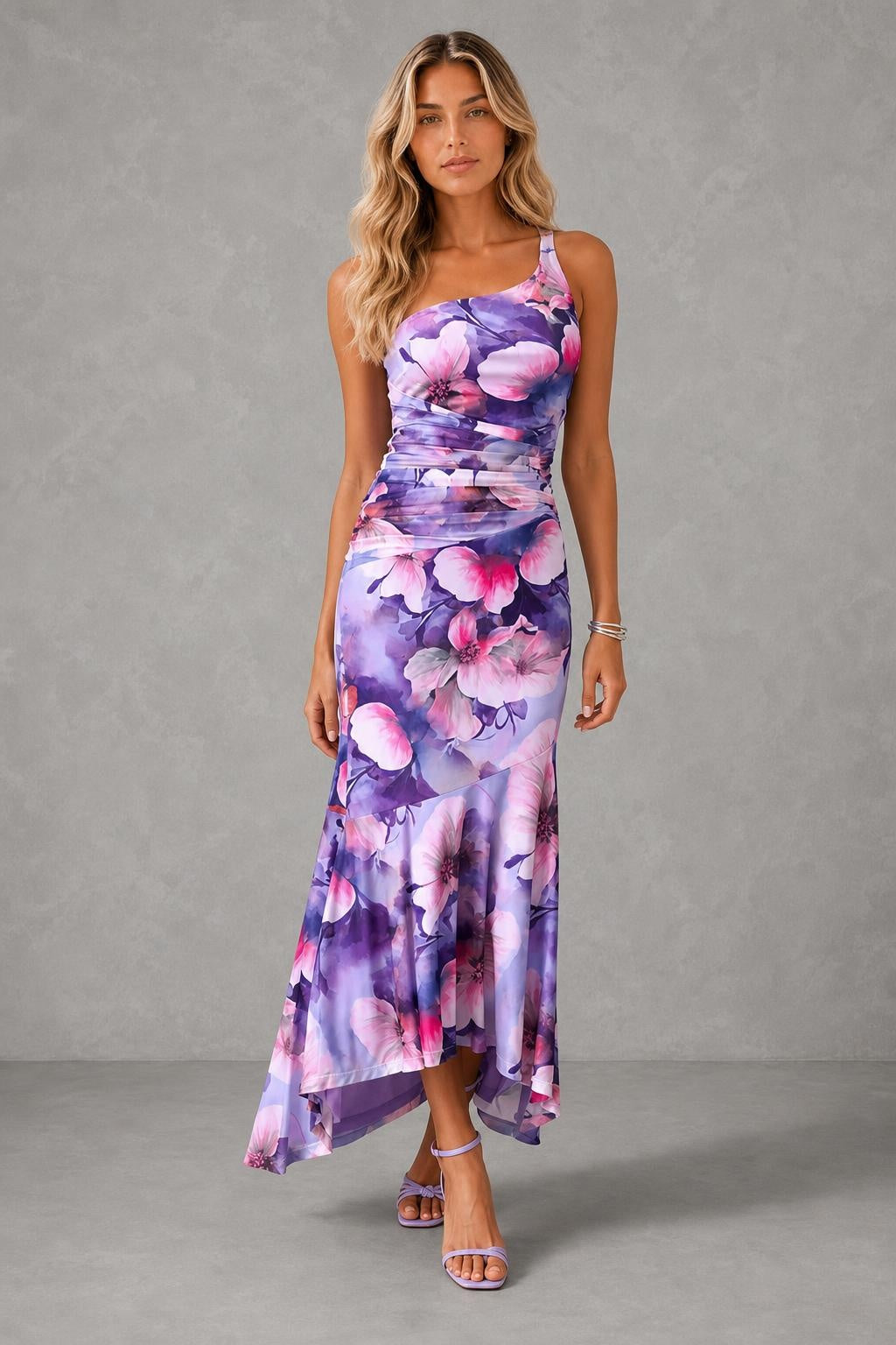 Amelia One-Shoulder Floral Maxi Dress — studio_front — Sofia [567ce1b3-c7b6-45ad-be73-af90de1a7102]