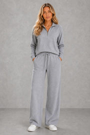 Ella | Half-Zip Wide-Leg Lounge Set — studio_front — Sofia [282c653b-f16b-4db6-9fca-79772fbc3b62]