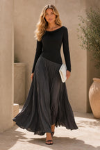 Celeste Draped Colour-Block Maxi Dress — lifestyle — Sofia [e5a92ca7-4959-4a18-9204-0c7df0d885ed]