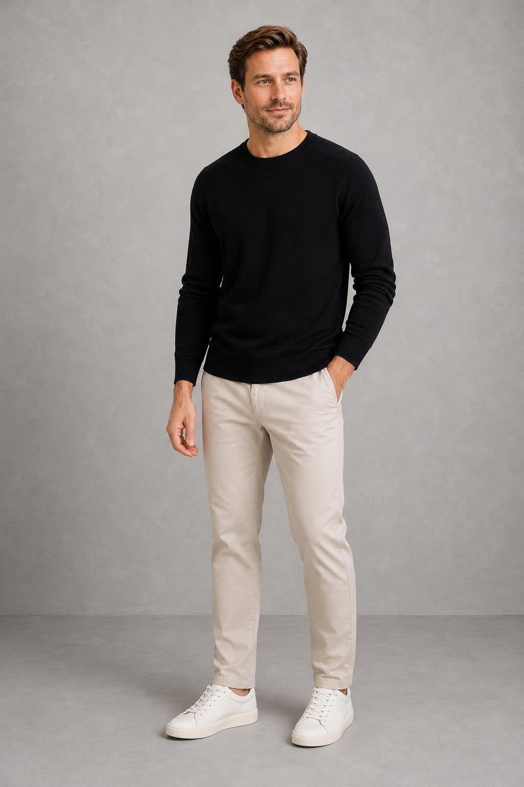 Matthew | Fine-Knit Crew-Neck Jumper — lifestyle — Charles [f6c9a7ee-43cc-4aa2-9186-1d0c337839f6]
