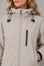 Evelyn | Contrast-Zip Hooded Jacket — studio_closeup — Sofia [085edb4a-237c-4a1e-9a5a-5977483f81b5]