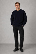 Harvey | Ribbed Drop-Shoulder Jumper — lifestyle — Charles [b93ada45-a6ef-4d2b-9db8-5bd617a9434c]