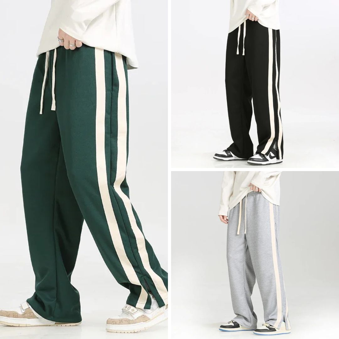 Comfortable Striped Joggers