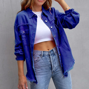 Alba Distressed Denim Jacket