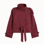 Layla | High-Collar Belted Trench Jacket