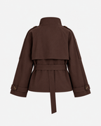 Layla | High-Collar Belted Trench Jacket