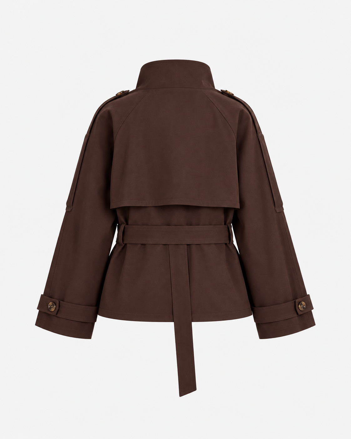 Layla | High-Collar Belted Trench Jacket