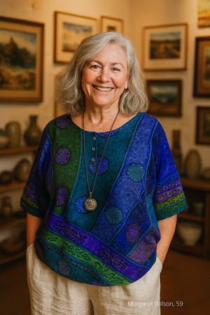 Charlotte | Artistic Top – Flows Gently, Flatters Beautifully