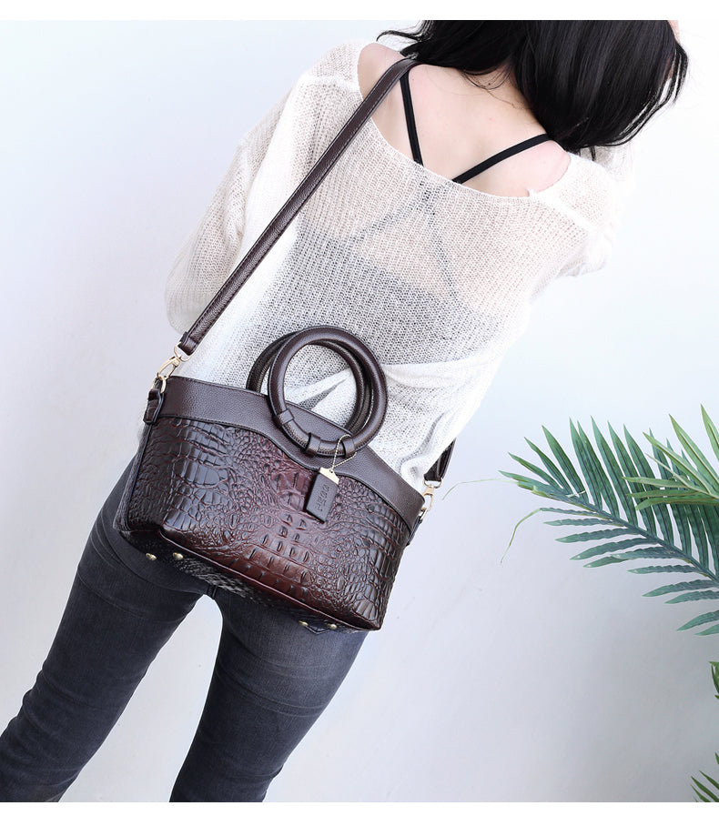 Ella Classic Croc | Versatile Vintage Bag