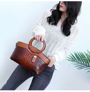 Ella Classic Croc | Versatile Vintage Bag