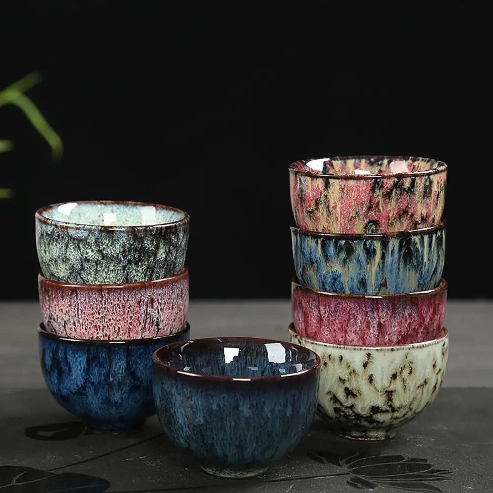 Eight-Piece Kyoto Japanese Tea Cup Set