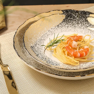 Gold Dust Dinner Plates