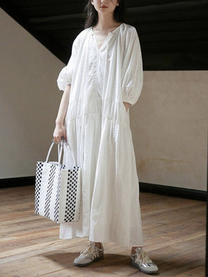 Bianca White Maxi Dress