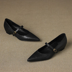 Elaine Genuine Leather Heels