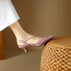 Dahlia Genuine Leather Heels