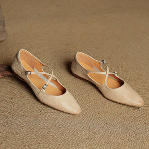 Eclan Genuine Leather Flats
