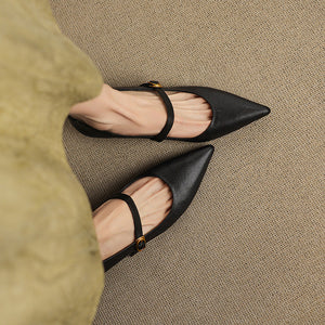 Elaine Genuine Leather Heels