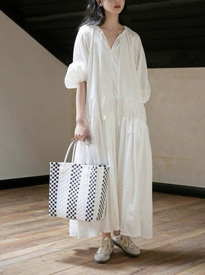 Bianca White Maxi Dress