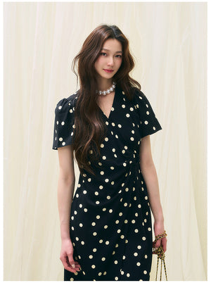 Anneliese Polka Dot Midi Dress