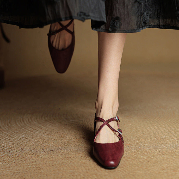 Eclan Genuine Leather Flats