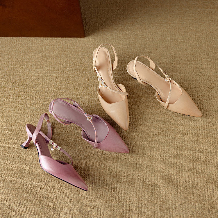 Dahlia Genuine Leather Heels