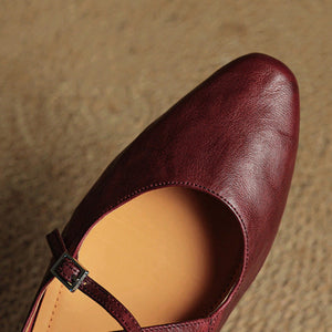 Eclan Genuine Leather Flats