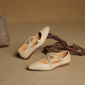 Eclan Genuine Leather Flats