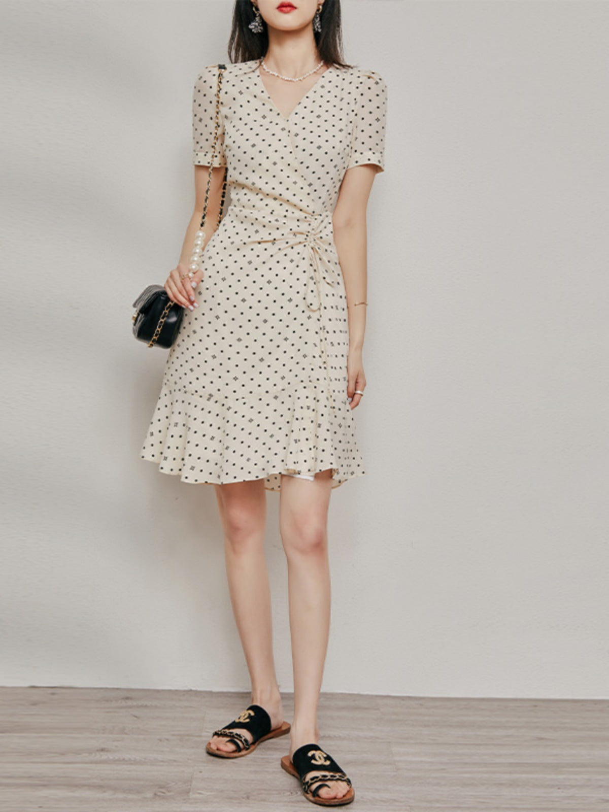 Coralie Polka Dot Midi Dress