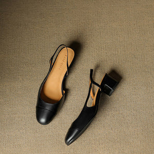 Reyna Genuine Leather Pumps