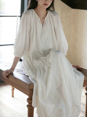 Bianca White Maxi Dress