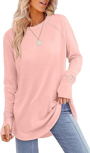 Maira Long Sleeve Finger-Slip Top