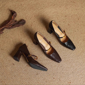 Auria Genuine Leather Heels