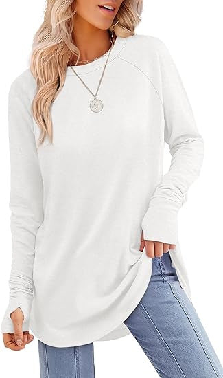 Maira Long Sleeve Finger-Slip Top