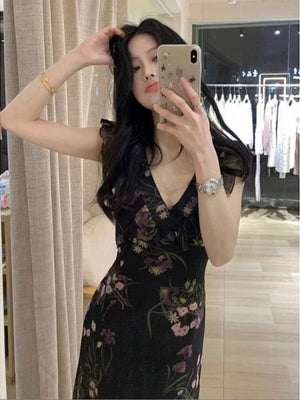 Valencia Ruffled Floral Maxi Dress