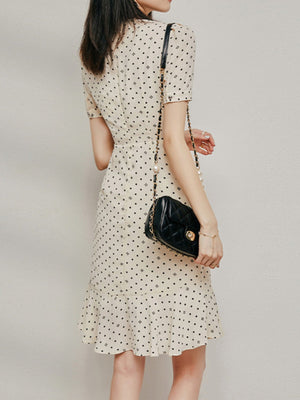 Coralie Polka Dot Midi Dress