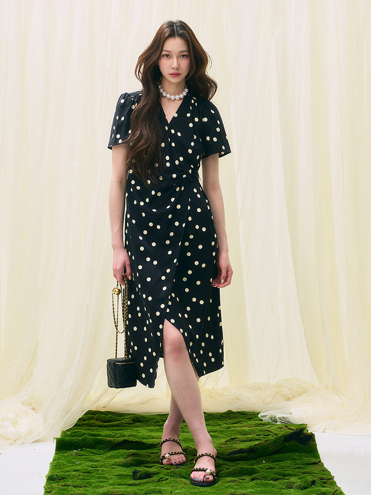 Anneliese Polka Dot Midi Dress