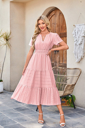 Camille Textured Midi Dress