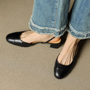 Reyna Genuine Leather Pumps