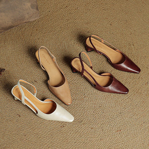 Elle Genuine Leather Heels