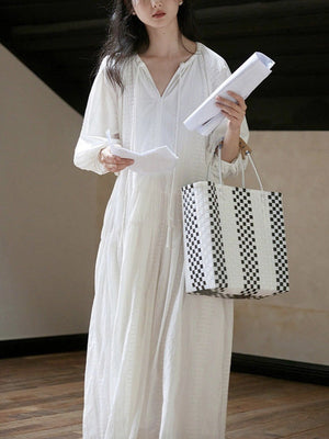 Bianca White Maxi Dress