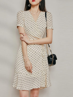 Coralie Polka Dot Midi Dress