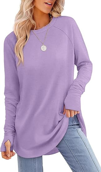 Maira Long Sleeve Finger-Slip Top