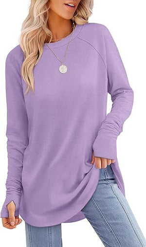 Maira Long Sleeve Finger-Slip Top