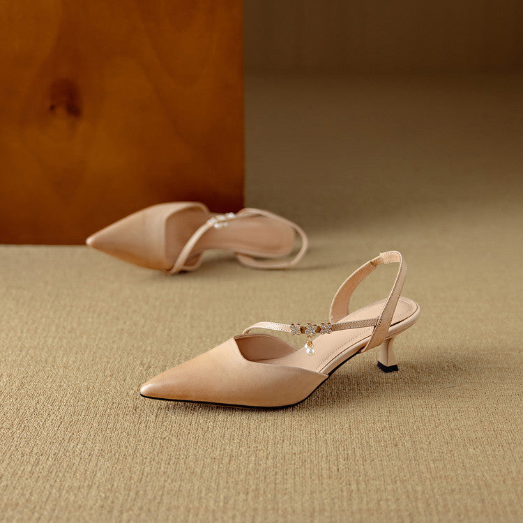 Dahlia Genuine Leather Heels