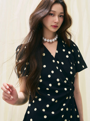 Anneliese Polka Dot Midi Dress