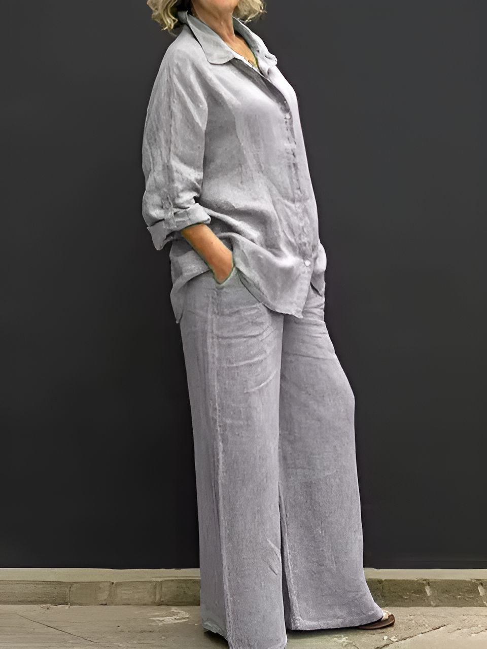 Lara Linen Shirt Suit