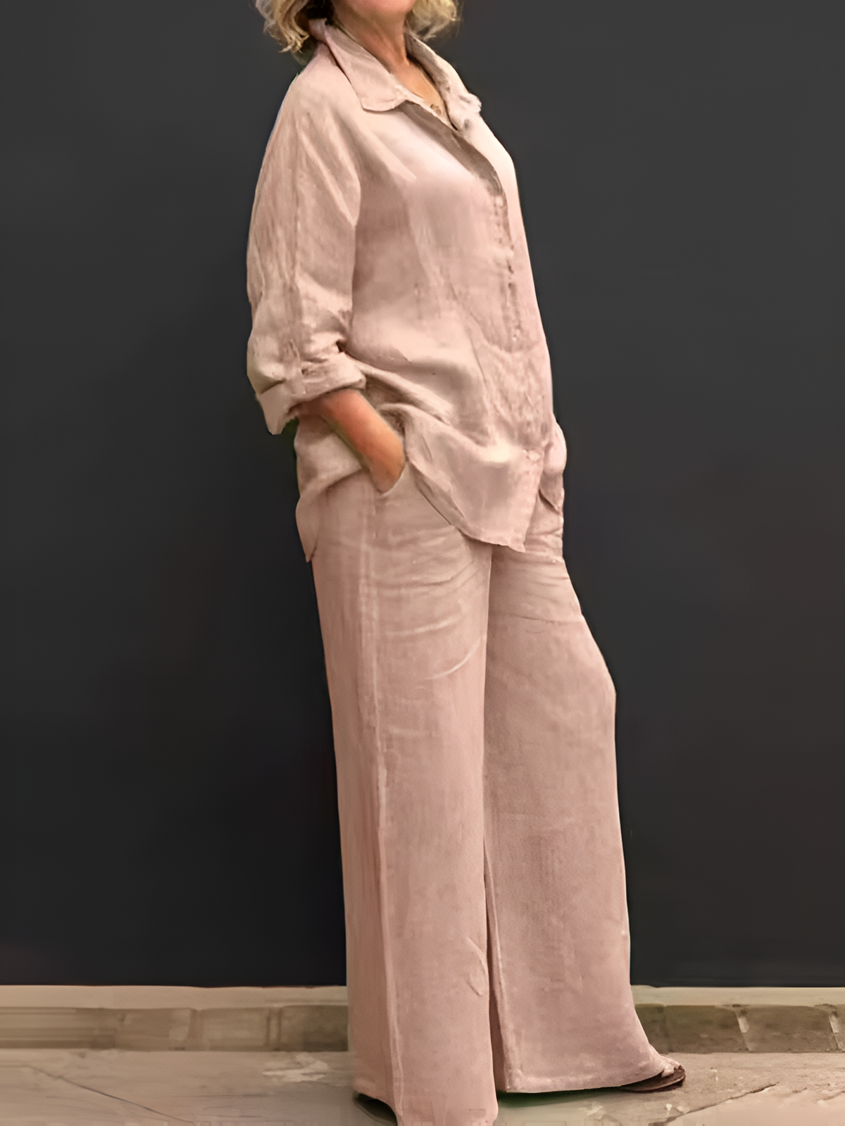 Lara Linen Shirt Suit